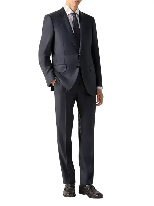 Men's Trofeo Selection Wool Suit - Dark Blue Men's Trofeo Selection Wool Suit - Dark Blue