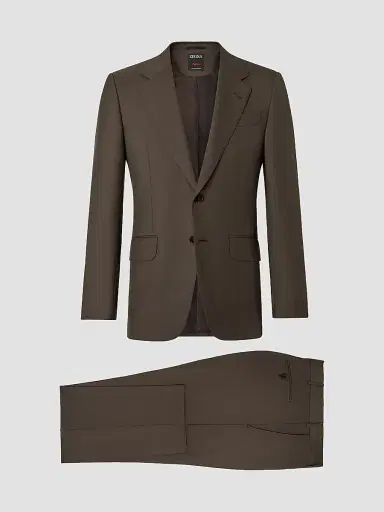 Zegna Men's Oasi Cashmere Suit - Dark Olive Green | Thumbnail 2 Zegna Men's Oasi Cashmere Suit - Dark Olive Green | Thumbnail 2