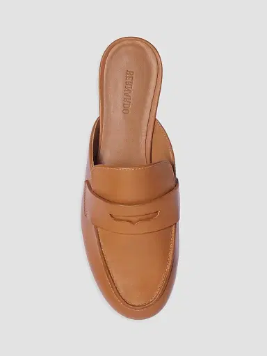 Bernardo Women's Balda Loafer Mules - Luggage | Thumbnail 3 Bernardo Women's Balda Loafer Mules - Luggage | Thumbnail 3