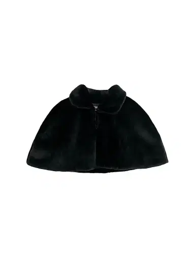 Tulleen Little Girl's & Girl's Faux Fur Cape - Black | Thumbnail 1 Tulleen Little Girl's & Girl's Faux Fur Cape - Black | Thumbnail 1