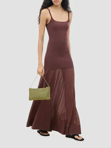 Naghedi Women's Gala Satin Clutch Bag - Peridot | Thumbnail 2 Naghedi Women's Gala Satin Clutch Bag - Peridot | Thumbnail 2