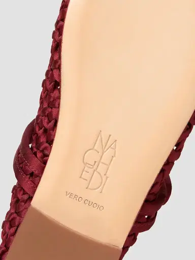 Naghedi Women's Sydney Satin Mary Jane Flats - Garnet - Size 5 | Thumbnail 3 Naghedi Women's Sydney Satin Mary Jane Flats - Garnet - Size 5 | Thumbnail 3