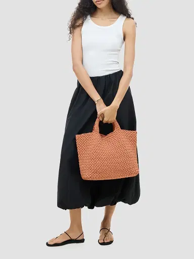 Naghedi Women's St. Barths Medium Double Weave Tote Bag | Thumbnail 2 Naghedi Women's St. Barths Medium Double Weave Tote Bag | Thumbnail 2