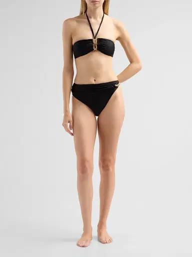 PatBo Women's Aurora High-Rise Bikini Bottom - Black | Thumbnail 2 PatBo Women's Aurora High-Rise Bikini Bottom - Black | Thumbnail 2