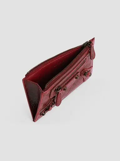 Balenciaga Women's Le City Long Coin and Card Holder - Berry Red | Thumbnail 3 Balenciaga Women's Le City Long Coin and Card Holder - Berry Red | Thumbnail 3