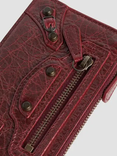 Balenciaga Women's Le City Long Coin and Card Holder - Berry Red | Thumbnail 4 Balenciaga Women's Le City Long Coin and Card Holder - Berry Red | Thumbnail 4