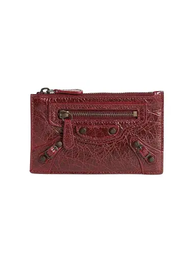 Balenciaga Women's Le City Long Coin and Card Holder - Berry Red | Thumbnail 1 Balenciaga Women's Le City Long Coin and Card Holder - Berry Red | Thumbnail 1