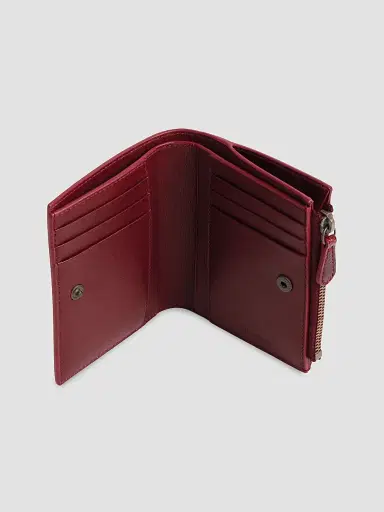 Balenciaga Women's Le City Bifold Wallet - Berry Red | Thumbnail 3 Balenciaga Women's Le City Bifold Wallet - Berry Red | Thumbnail 3
