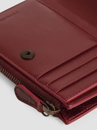 Balenciaga Women's Le City Bifold Wallet - Berry Red | Thumbnail 5 Balenciaga Women's Le City Bifold Wallet - Berry Red | Thumbnail 5