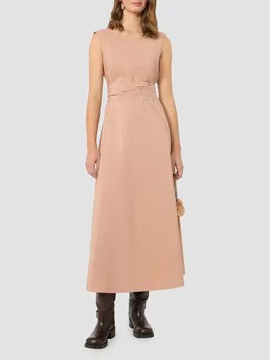 Weekend Max Mara Women's Flared Taffeta Dress - Pink | Thumbnail 3 Weekend Max Mara Women's Flared Taffeta Dress - Pink | Thumbnail 3