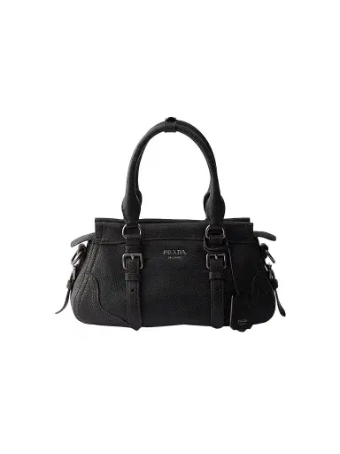 Prada Women's Leather Tote Bag - Black | Thumbnail 1 Prada Women's Leather Tote Bag - Black | Thumbnail 1