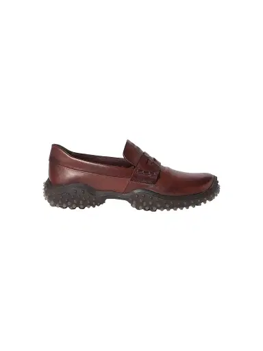 Miu Miu Women's Leather Loafers - Brown | Thumbnail 1 Miu Miu Women's Leather Loafers - Brown | Thumbnail 1