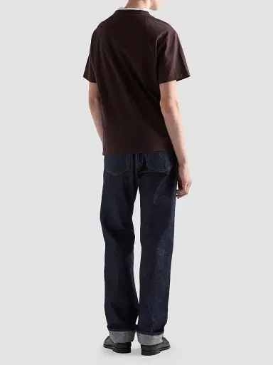 Prada Men's Cotton T-Shirt - Brown | Thumbnail 5 Prada Men's Cotton T-Shirt - Brown | Thumbnail 5