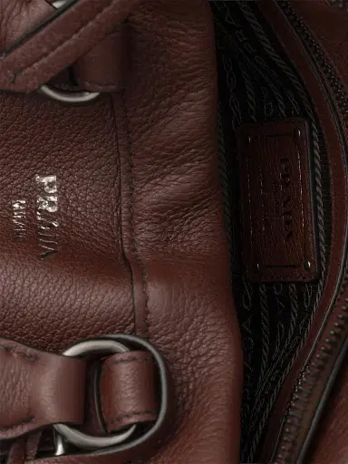 Prada Women's Leather Tote Bag - Brown | Thumbnail 6 Prada Women's Leather Tote Bag - Brown | Thumbnail 6