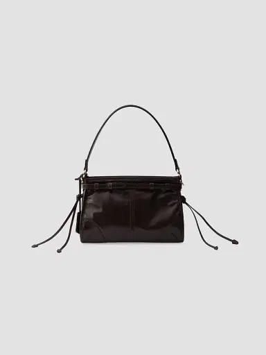 Prada Women's Bonnie Leather Top Handle Bag - Dark Brown | Thumbnail 5 Prada Women's Bonnie Leather Top Handle Bag - Dark Brown | Thumbnail 5