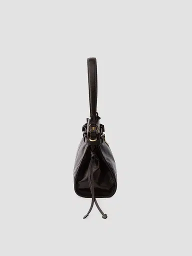 Prada Women's Bonnie Leather Top Handle Bag - Dark Brown | Thumbnail 6 Prada Women's Bonnie Leather Top Handle Bag - Dark Brown | Thumbnail 6
