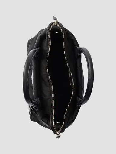 Prada Women's Padded Nylon Top Handle Bag - Black | Thumbnail 4 Prada Women's Padded Nylon Top Handle Bag - Black | Thumbnail 4