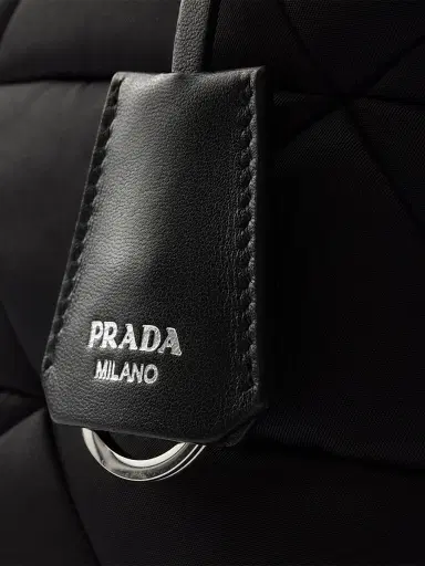 Prada Women's Padded Nylon Top Handle Bag - Black | Thumbnail 5 Prada Women's Padded Nylon Top Handle Bag - Black | Thumbnail 5