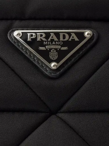 Prada Women's Padded Nylon Top Handle Bag - Black | Thumbnail 6 Prada Women's Padded Nylon Top Handle Bag - Black | Thumbnail 6