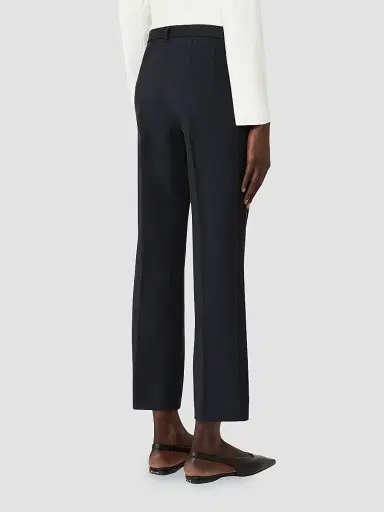 Max Mara Women's Stretch Cotton Blend Trousers - Midnight Blue - Size 16 | Thumbnail 4 Max Mara Women's Stretch Cotton Blend Trousers - Midnight Blue - Size 16 | Thumbnail 4