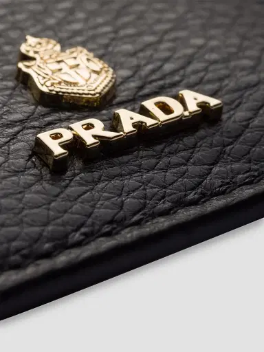 Prada Women's Leather Card Holder - Black | Thumbnail 3 Prada Women's Leather Card Holder - Black | Thumbnail 3
