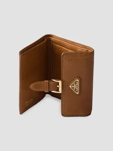 Prada Women's Nappa Leather Wallet - Brown | Thumbnail 4 Prada Women's Nappa Leather Wallet - Brown | Thumbnail 4