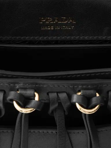 Prada Women's Corsaire Aged Leather Mini Shoulder Bag - Black | Thumbnail 5 Prada Women's Corsaire Aged Leather Mini Shoulder Bag - Black | Thumbnail 5