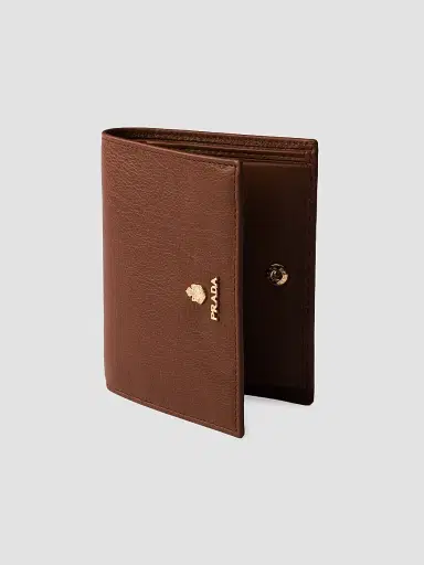Prada Women's Leather Wallet - Brown | Thumbnail 4 Prada Women's Leather Wallet - Brown | Thumbnail 4
