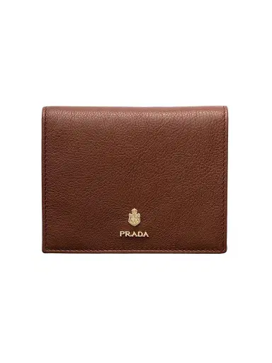 Prada Women's Leather Wallet - Brown | Thumbnail 1 Prada Women's Leather Wallet - Brown | Thumbnail 1