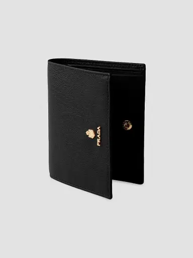 Prada Women's Leather Wallet - Black | Thumbnail 4 Prada Women's Leather Wallet - Black | Thumbnail 4