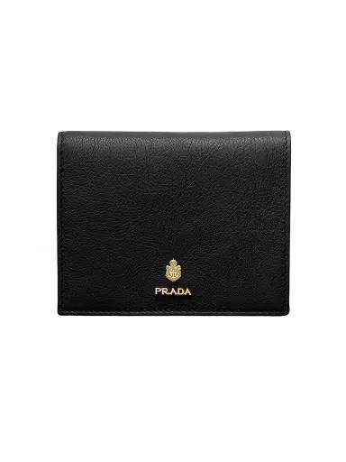 Prada Women's Leather Wallet - Black | Thumbnail 1 Prada Women's Leather Wallet - Black | Thumbnail 1