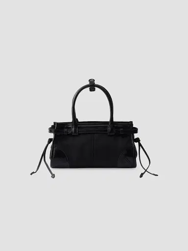 Prada Women's Bonnie Re-Nylon and Leather Top Handle Bag - Black | Thumbnail 3 Prada Women's Bonnie Re-Nylon and Leather Top Handle Bag - Black | Thumbnail 3