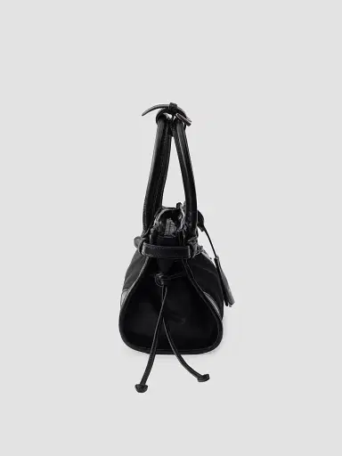 Prada Women's Bonnie Re-Nylon and Leather Top Handle Bag - Black | Thumbnail 5 Prada Women's Bonnie Re-Nylon and Leather Top Handle Bag - Black | Thumbnail 5