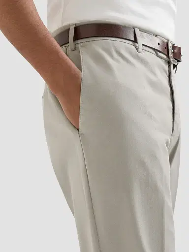 Brunello Cucinelli Men's Garment Dyed Italian Fit Trousers - Khaki | Thumbnail 5 Brunello Cucinelli Men's Garment Dyed Italian Fit Trousers - Khaki | Thumbnail 5