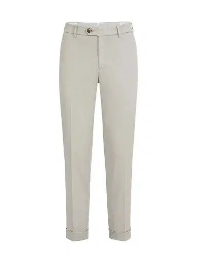 Brunello Cucinelli Men's Garment Dyed Italian Fit Trousers - Khaki | Thumbnail 1 Brunello Cucinelli Men's Garment Dyed Italian Fit Trousers - Khaki | Thumbnail 1