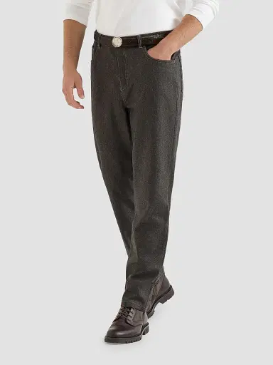Brunello Cucinelli Men's Virgin Wool Flannel Five-Pocket Trousers - Grey | Thumbnail 2 Brunello Cucinelli Men's Virgin Wool Flannel Five-Pocket Trousers - Grey | Thumbnail 2
