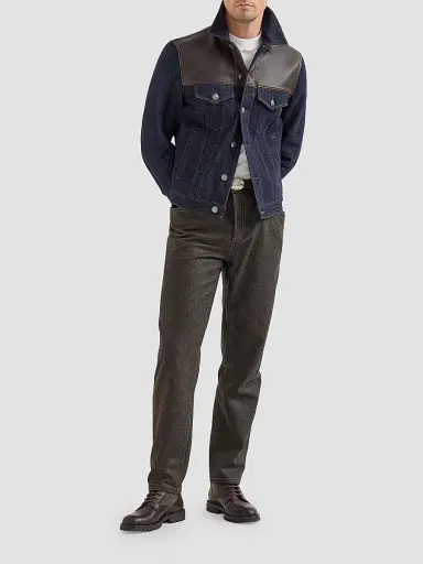 Brunello Cucinelli Men's Virgin Wool Flannel Five-Pocket Trousers - Grey - Size 48 | Thumbnail 6 Brunello Cucinelli Men's Virgin Wool Flannel Five-Pocket Trousers - Grey - Size 48 | Thumbnail 6