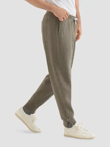 Brunello Cucinelli Men's Cashmere Double Knit Trousers with Crête Detail | Thumbnail 3 Brunello Cucinelli Men's Cashmere Double Knit Trousers with Crête Detail | Thumbnail 3