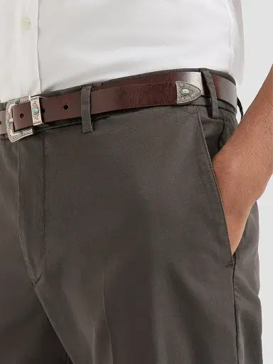 Brunello Cucinelli Men's Garment Dyed Italian Fit Trousers - Brown | Thumbnail 5 Brunello Cucinelli Men's Garment Dyed Italian Fit Trousers - Brown | Thumbnail 5