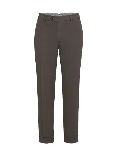 Brunello Cucinelli Men's Garment Dyed Italian Fit Trousers - Brown | Thumbnail 1 Brunello Cucinelli Men's Garment Dyed Italian Fit Trousers - Brown | Thumbnail 1