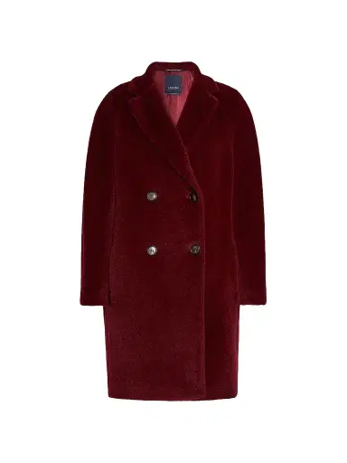 Max Mara Women's Alpaca and Wool Midi Coat - Bordeaux - Size 16 | Thumbnail 1 Max Mara Women's Alpaca and Wool Midi Coat - Bordeaux - Size 16 | Thumbnail 1