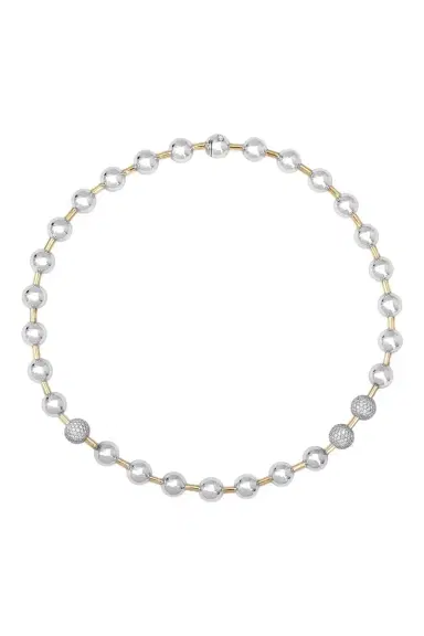 Rainbow K Diamond Ball Necklace | Thumbnail 4 Rainbow K Diamond Ball Necklace | Thumbnail 4