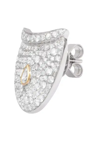 Rainbow K Diamond Full Pave Dune Earrings | Thumbnail 2 Rainbow K Diamond Full Pave Dune Earrings | Thumbnail 2