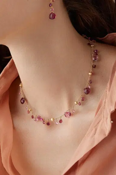 MARCO BICEGO Pink Tourmaline Paradise Necklace | Thumbnail 2 MARCO BICEGO Pink Tourmaline Paradise Necklace | Thumbnail 2