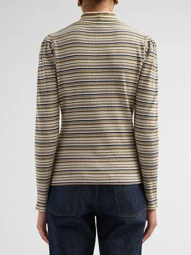 Ramy Brook Women's Yvonne Striped Knit Top - Bone Stripe | Thumbnail 3 Ramy Brook Women's Yvonne Striped Knit Top - Bone Stripe | Thumbnail 3