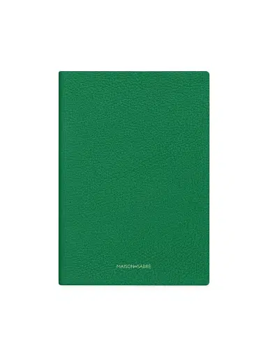 Maison de Sabre Leather Notebook - Emerald Green | Thumbnail 1 Maison de Sabre Leather Notebook - Emerald Green | Thumbnail 1