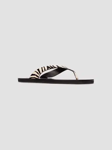 Black Suede Studio Women's Bae Pony Hair Sandals - Zebra Pony Hair - Size 12 | Thumbnail 2 Black Suede Studio Women's Bae Pony Hair Sandals - Zebra Pony Hair - Size 12 | Thumbnail 2