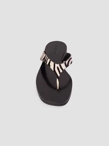 Black Suede Studio Women's Bae Pony Hair Sandals - Zebra Pony Hair - Size 12 | Thumbnail 4 Black Suede Studio Women's Bae Pony Hair Sandals - Zebra Pony Hair - Size 12 | Thumbnail 4