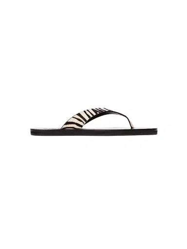 Black Suede Studio Women's Bae Pony Hair Sandals - Zebra Pony Hair - Size 12 | Thumbnail 1 Black Suede Studio Women's Bae Pony Hair Sandals - Zebra Pony Hair - Size 12 | Thumbnail 1