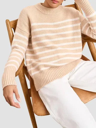 La Ligne Women's Marin Sweater - Camel Cream | Thumbnail 5 La Ligne Women's Marin Sweater - Camel Cream | Thumbnail 5